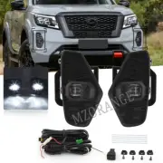 SET LED Fog Lamps Lights For Nissan Navara 2021+ Nueva D23 facelift Pro-4X NP300 (for: Nissan)