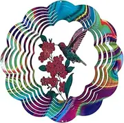 Metal 3D Wind Spinner Colorful Kinetic Spinners with Pattern for Decoration Wind Sculptures