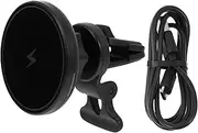 Anneome 1Pc Magnetic Car Phone Mount Holder Convenient Wireless Charger for Fast Charging Durable Magnetic Design Stable Car Bracket for Navigation Black