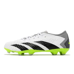 adidas 足球鞋 Predator Accuracy.3 FG 愛迪達 白綠 短草場適用 男鞋 ACS GZ0014