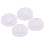 4Pcs 4 Inch Absorbent Diatomaceous Coaster for Indoor, Purple