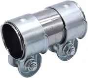 SHLPDFM Double Clamp Exhaust Pipe Clamp Pipe Connector Diameter 38 mm x 90 mm