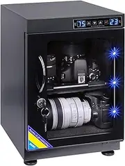 AUTENS TWAIPO 35L Electronic Dehumidify Dry Cabinet Box Anti-Mold Storage with Touchscreen, LED Light, Adjustable Shelves for Digital Camera Gear DSLR SLR Lens Equipment & Electrical Components