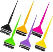 PENIKOKO 6pcs Hair Dyeing Tools for Salon Home Use Ergonomic Tinting Brushes Essential Hair Kit for Easy Application