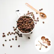 Copper Color Measuring Cups Spoons Set Sugar Reasonable Handle Design