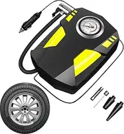Tire Inflator - Air Compressor | Digital Pressure Gauge | Portable Car Air Pump | Electric Air Pump Portable Tire Inflator for Swimming Laps, Pool Toys, Balls, ATVs, Bikes, Boats