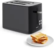 Tefal TL6408 Toaster | For Two Long Slices Favourite Settings Countdown | With Digital Display | 7 Browning Levels | Extra Large | Thermostat