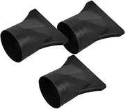 CANIGHT 3pcs Hair Dryer Accessories Hair Dryer Diffuser Cap Hair Dryer Concentrator Nozzle Hair Dryer Drying Cover Replacement Flat Nozzle for Hair Styling Diffuser for Hair Plastic Black