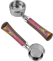 [IKAPE] Coffee Products, 58mm Bottomless Naked Portafilter Compatible with 58mm Gaggia Espresso Machines (Included 18g Filter Basket) (Colorful)