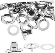 DOITOOL Metal Handbag Locks Set Turn Button Bag Closure DIY Purse Lock Clasp Wallet Closure Marine Fasteners 10 Sets