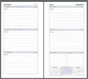 Debden Day Planner Refill 2024 - Weekly Dated - Ruled (one year), Size Personal