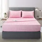 Satin-Silk Sheets Queen Size Bed Set, Pink Soft Cooling Deep Pocket Queen Sheets