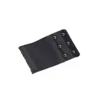 Bra Extender 3 Hook Elastic Extension Strap Plus Size Clip On Maternity Black 1X