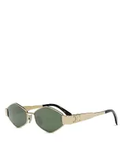 Celine Metal Triomphe Geometric Sunglasses, 54mm