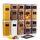 Feshory 16 Pack Airtight Food Storage Containers Set for Kitchen & Organisation