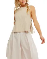 Free People Lizzie Side Tie Sweater Top