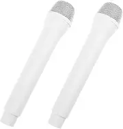 ERINGOGO 2 Pcs Boys and Girls Microphone Props Fake Handheld Microphone Toy for Pretend Play Safe