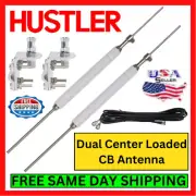 Hustler HQD Dual Center Loaded CB Antenna w/ Mount & Cable 2-Way Radio 3/4 Wave