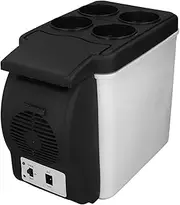 Portable 6L Car Fridge Freezer - 12V Electric Cooler Mini Refrigerator with Freezer for Cars, Low Noise, Food Grade, Multifunctional