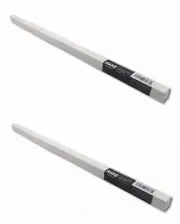 Lot of 2 EVA HD Foam Square Dowels for Cosplay 24 in length 30mm Diameter White