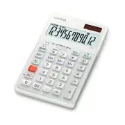 Casio JE-12D-WE-N White for Right-handed Just Type Ergonomic Calculator New