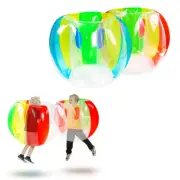 2PCS 90cm PVC Inflatable Bubble Bumper Zorb Ball Soccer Football Outdoor Toys