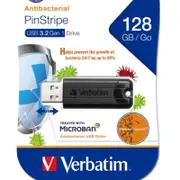 Verbatim 128GB Antibacterial Pinstripe USB 3.0 Drive