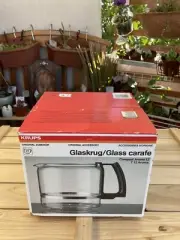 Glass Coffee Carafe Krups 035-70 White Handle 12 Cup Vintage NOS Original Box