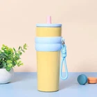Double-layer Insulated Cup Bpa-free Stainless Steel Coffee 710ml
