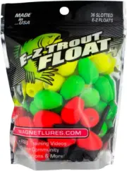 Trout Magnet E-Z Trout Floats 36 Fishing Bobbers Easy to Depth Adjustment NEW