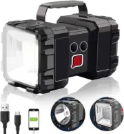 Linterna Recargable, Linterna con Foco LED Capacidad 10000