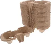 50pcs Pulp Drink Holders Food Drink Holder Iced Coffee Cup Bottle Carrier Drink Carry Holder Packing Trays Cups Coffee Travel Mug Mugs Car Cup Holders Drinks