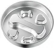Slow Feeder Dog Bowl - Stainless Steel Anti-Choking Dog Bowl | Interactive Feeding Dish |Anti-Slip Base, Washable Pet Feeder, Bloat Prevention, Healthy Eating for Small & Large Breeds, Indoor &