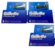 Three New Gillette ProGlide 4 Cartridges Packs, 5 Sharp blades