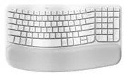 Logitech Wave Keys Wireless Ergonomic Keyboard - Off White