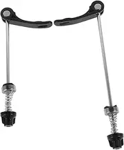 Set of Bike Wheel Hubs Quick Release Levers Front Rear Axle Skewers Easy to Install for Riding