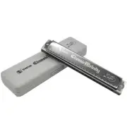 24 Hole Black Swan Harmonica in C Folk Hole Harp for Beginners