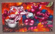 Marvel Silver Surfer & Galactus Glossy Print 11 x 17 In Hard Plastic Sleeve