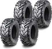 Set of 4 WANDA ATV UTV tires 24x9-11 24X9X11 Front & Rear P341 Deep Tread Mud ...