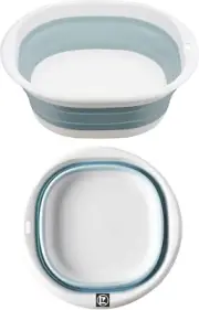 Collapsible Washing up Bowl,Square Folding Wash Basin 6L,Portable Silicone Folda