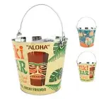 Metal Ice Bucket With Handle Portable Beverage Wine Beer Cooler Bucket Bar NEW