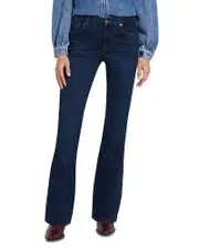 7 For All Mankind Kimmie Mid Rise Bootcut Jeans in rinsed indigo