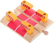 Track Train Multiway Track Track Accessory for Train Station Train Tracks Gas Station Detachable for Bulldozer Train Track Supports Train Train Wood
