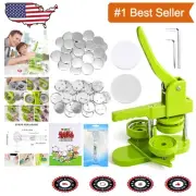 58mm DIY Button Maker Kit with Rotary Mount - Create Custom Badges Effortlessly