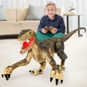 Remote Control Dinosaur ToysElectronic Walking Toys with LED Light Up&Realis