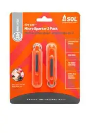 SOL Survive Outdoors Longer Fire Lite Micro Sparker (2 Pack)