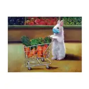 'Quarantine Shopping' Canvas Art by Lucia Heffernan