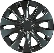 Cartrend 70288 Wheel Trim Set Storm, 15 inches, Black - Set of 4