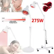 275W Floor Stand Infrared IR Temperature Light Therapy Heat Lamp Pain Relief