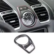 Real Carbon Fiber Dashboard Center Clock Cover Trim For Porsche Boxster 2014-15 (for: Porsche)